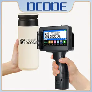 DCODE 1755PLUS 12.7 مللي متر الطابعات المحمولة يده طابعة نافثة للحبر النص QR الباركود دفعة رقم شعار صورة تاريخ آلة طباعة