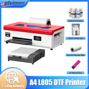 طابعة A4 DTF لطابعة Epson L805 DTF مباشرة إلى طابعة نقل الأفلام آلة طباعة التي شيرت للنسيج Impresora dtf a4