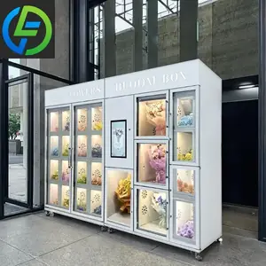 آلات بيع الزهور آلات بيع متجر الزهور بدون طيار تأتي مواصفات مختلفة وأحجام تدعم التخصيص